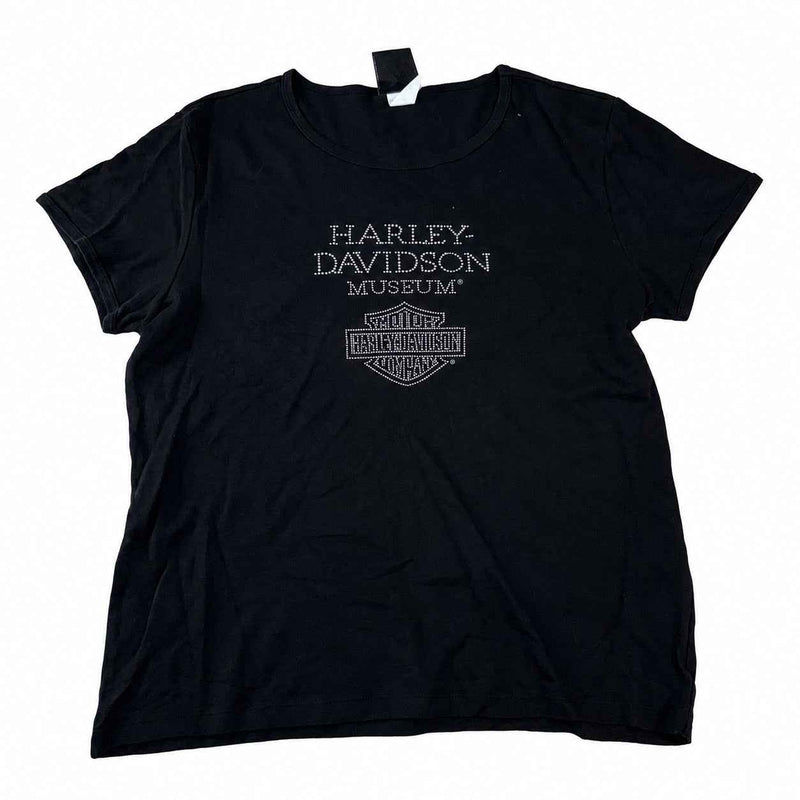 Harley-Davidson Museum Rhinestone Logo T-Shirt, Women's XXXL