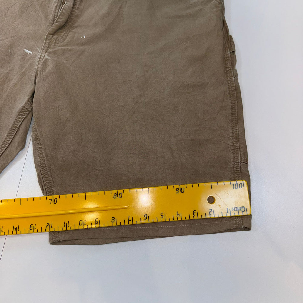 Vintage Carhartt Cargo Shorts Beige Relaxed Fit Utility Workwear Men’s W40
