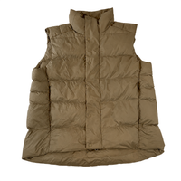 Lululemon Wunder Puff Vest Khaki Beige Puffer Gilet Women's Size L Lightweight Insulated