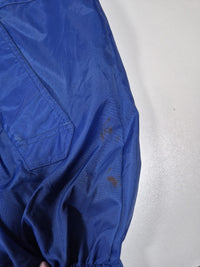 Marlboro Unlimited Vintage 90s Windbreaker Jacket Hooded Nylon Blue Black XXL