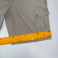 Columbia Sportswear Cargo Shorts Khaki Cotton Zip Pocket Mens Size 36