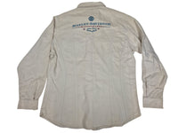 Harley-Davidson Womens Western Shirt Cream Embroidered Back Star Buttons 90s L