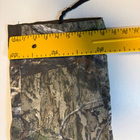 Mossy Oak Camo Hunting Trousers Drawstring Cuff Zip Pocket Size M