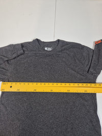 Carhartt Loose Fit Long Sleeve T-Shirt Sleeve Logo Charcoal Heather Grey Size M