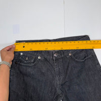 True Religion Ricky Super T Jeans Black Faded Straight Leg Size 40(W38)