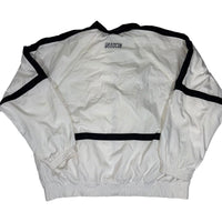 Nike Windbreaker Jacket White Black Colourblock Retro Shell Zip Up Size M
