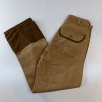 Carhartt Two-Tone Double Front Dungaree Trousers – Khaki/Brown – Size 38x30