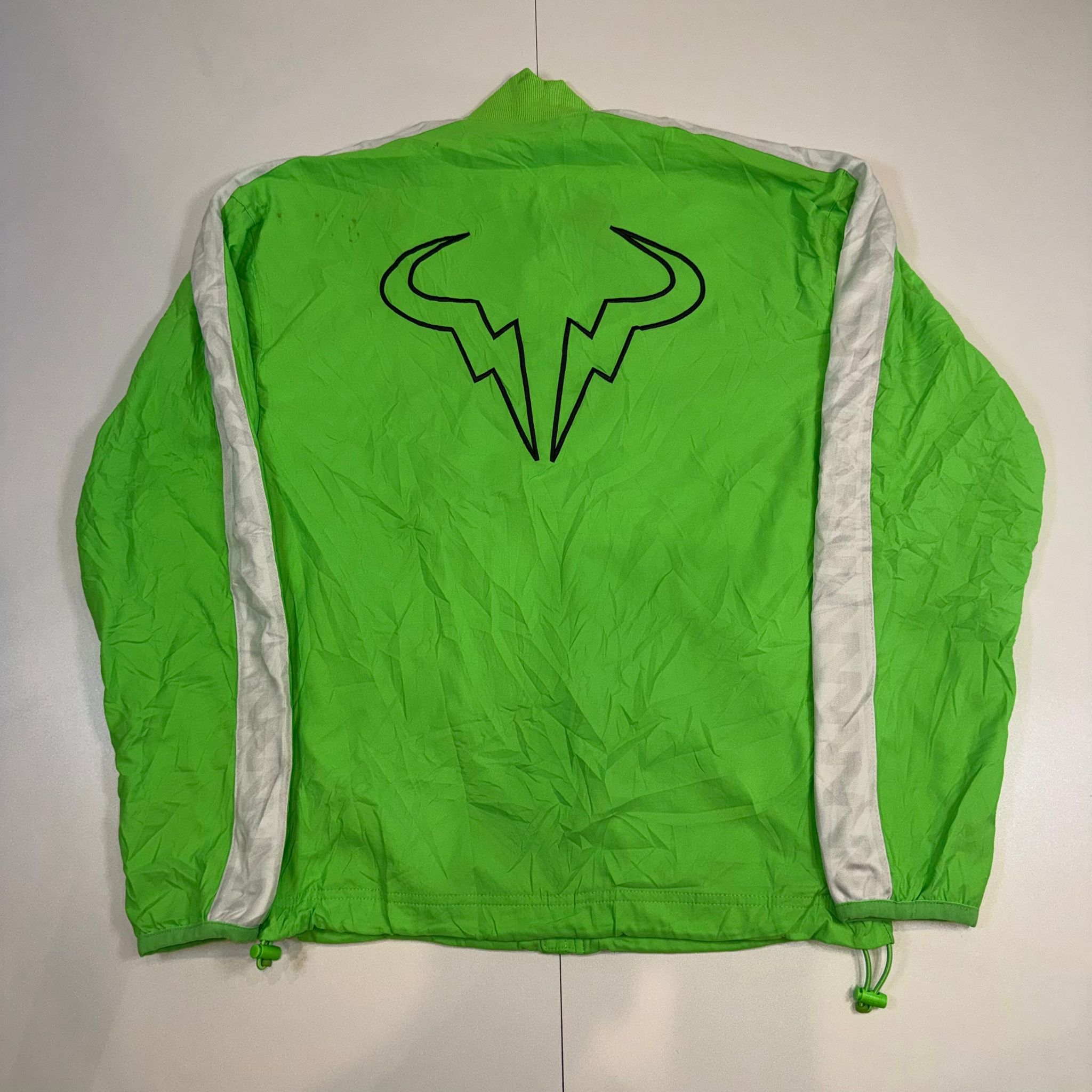Nike x Rafael Nadal Neon Green Tennis Windbreaker Jacket XS