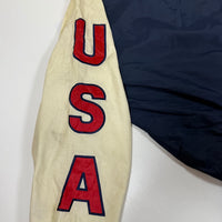 Vintage 90s Logo Athletic Atlanta 1996 Olympics Windbreaker Jacket USA Navy L