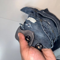 G-Star Raw 3301 Cargo Denim Shorts W32 Blue Utility Y2K