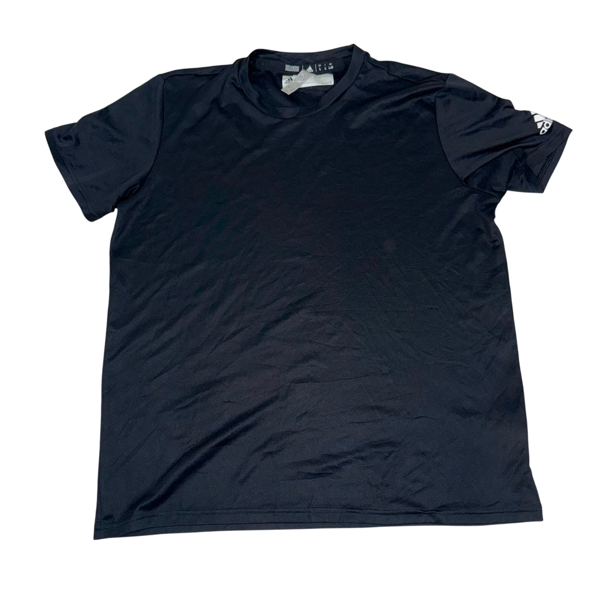 Adidas AEROREADY T-Shirt Black Crew Neck Mens Size L Sportswear