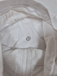 Lululemon Define Jacket White Ruched Zip Up Fitted Size US 8/ UK 12