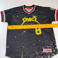 Vie+Riche Paris “SPACE” #8 Mesh Jersey XXL Black Streetwear Oversized Y2K Graphic Shirt