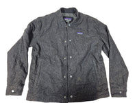 Patagonia Wool Blend Insulated Snap Jacket Charcoal Grey Mens Size M