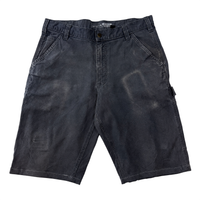 Carhartt Relaxed Fit Carpenter Work Shorts Grey W34 Utility Canvas Vintage