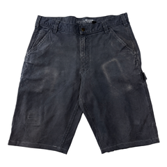 Carhartt Relaxed Fit Carpenter Work Shorts Grey W34 Utility Canvas Vintage