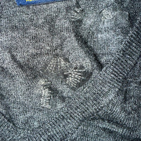 Polo Ralph Lauren Merino Wool V-Neck Jumper Charcoal Grey Size XXL