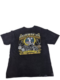 Harley-Davidson Graphic T-Shirt Lighthouse Run Coos Bay Black Size XL