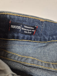 True Religion Rocco Relaxed Skinny Jeans Medium Wash Denim Size W28