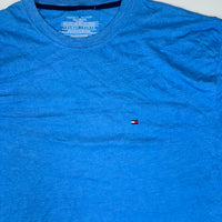 Tommy Hilfiger Crew Neck T-Shirt Blue Cotton Blend Mens Size XXL