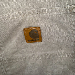 Carhartt Dungaree Work Shorts – Beige/Grey – W44 – Made in USA