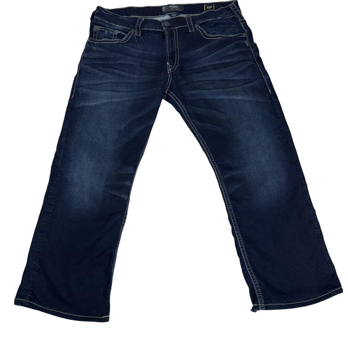Silver Jeans Co Zac Bootcut Jeans Dark Blue Wash Size W38