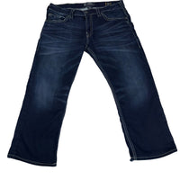 Silver Jeans Co Zac Bootcut Jeans Dark Blue Wash Size W38