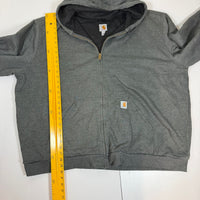 Carhartt Rain Defender Zip Up Hoodie Grey Mesh Lined Hood Size 3XL