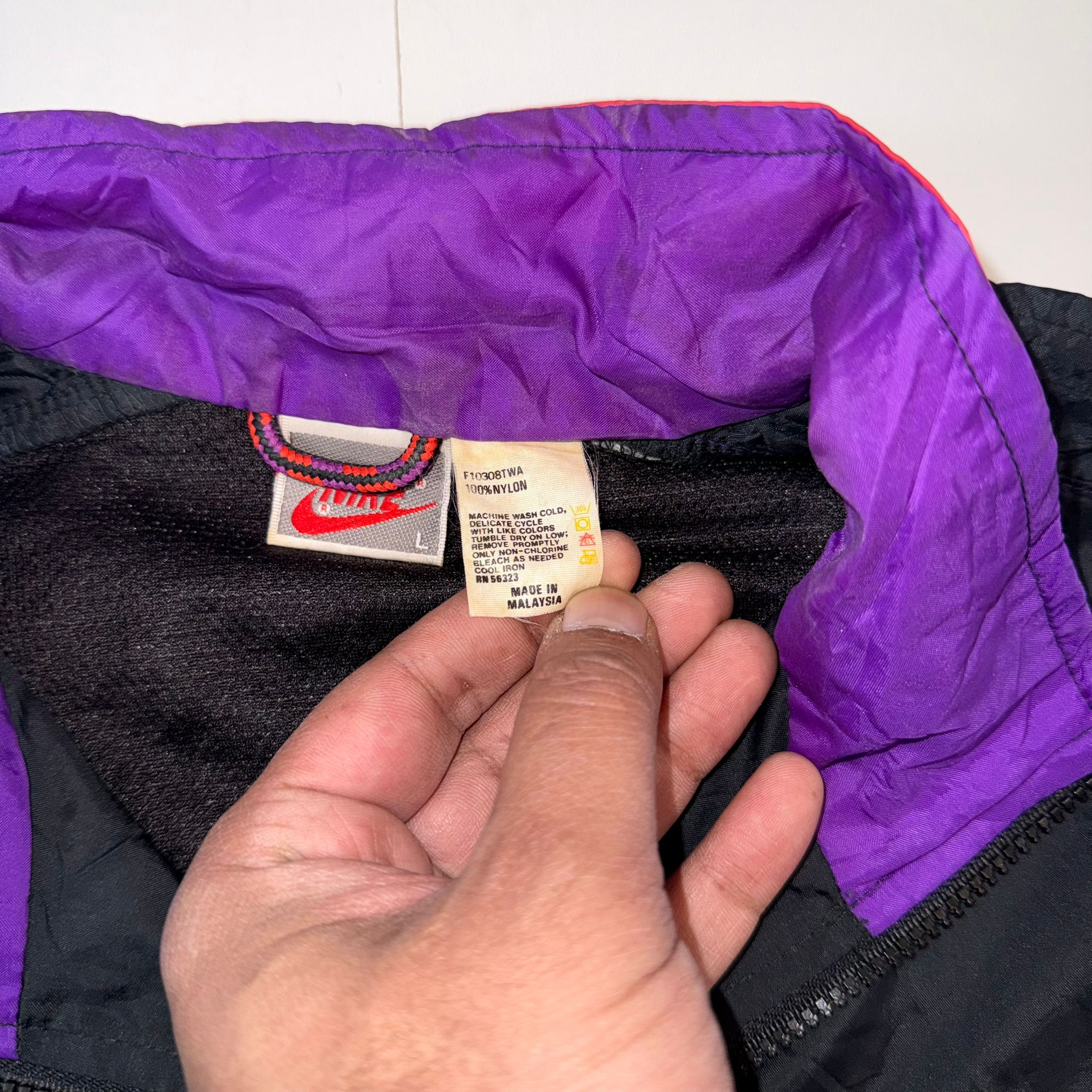 Vintage 90s Nike Colour Block Windbreaker Jacket