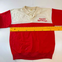 Detroit Red Wings Collared Pullover Sweatshirt (Adult Large)