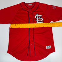 St. Louis Cardinals MLB Baseball Jersey Red Embroidered Size M