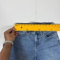 Lee Regular Fit Mid Rise Straight Leg Jeans Flex Motion Stretch Blue Size 2 Medium