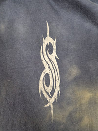 Slipknot Band T-Shirt Tie Dye Grey Black Pentagram Logo Size S