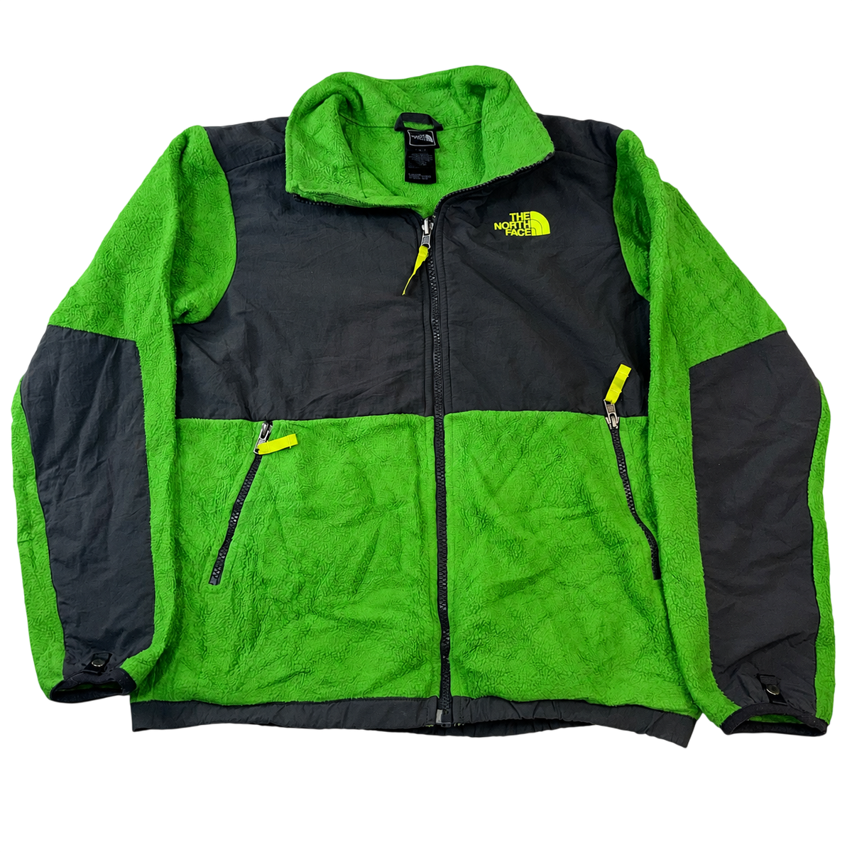 The North Face Denali Fleece Jacket Green/Black Boys L (14/16) Polartec Full Zip