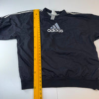 Vintage Adidas 3-Stripe Windbreaker Pullover Sweatshirt Size L