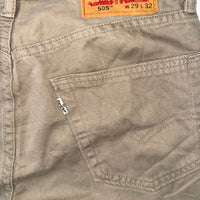 Levi's 505 Beige Straight Leg Jeans W29 L32