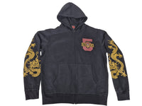 Five Finger Death Punch Dragon Print Zip Hoodie Black Size XL