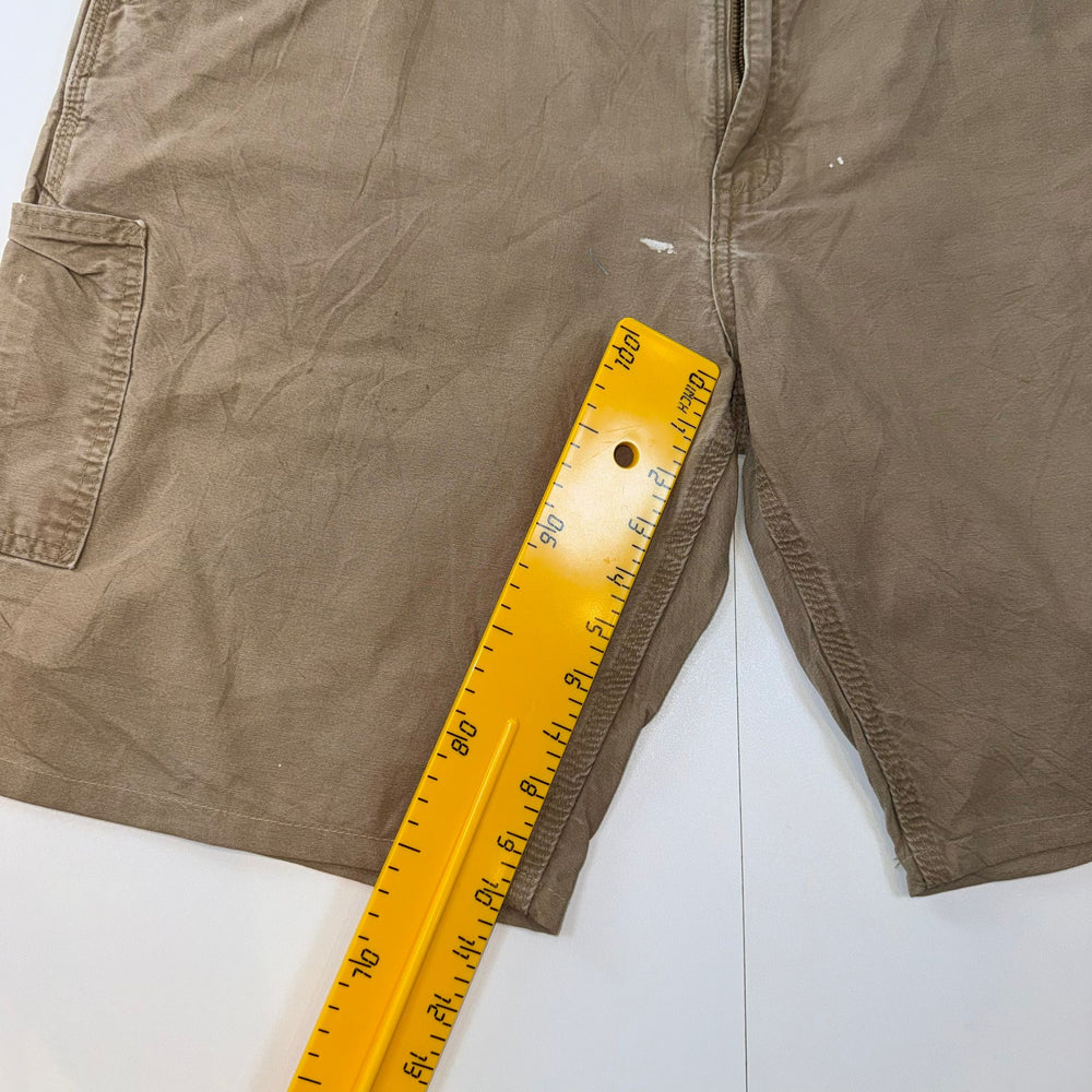 Vintage Carhartt Cargo Shorts Beige Relaxed Fit Utility Workwear Men’s W40