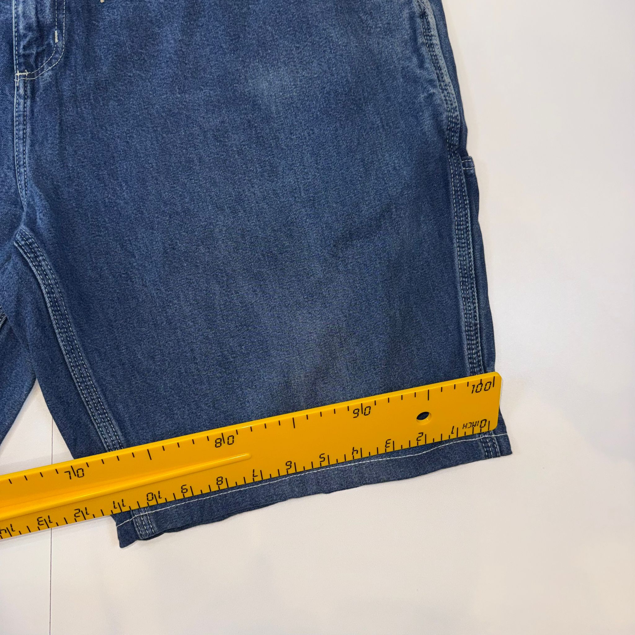 Carhartt Denim Carpenter Shorts – Blue – W42