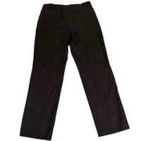 Burberry London Wool Tailored Trousers Charcoal Brown Straight Leg Size W32
