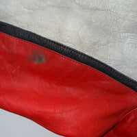 Vintage Speed Unlimited Leather Pirelli Shoei NGK AMA Motorcycle Biker Jacket