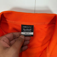 Nike Golf Polo Shirt Mens XXL Orange Dri-Fit Performance Short Sleeve