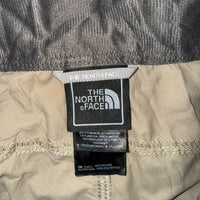 The North Face Women's Nylon Hiking Shorts Khaki Beige Size M Lightweight Outdoor