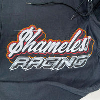 Shameless Racing Drag Car Graphic Pullover Hoodie Black Size M