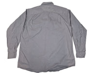 Harley-Davidson Mens Snap Button Shirt Grey Cotton Twill Bar Shield 90s Size M