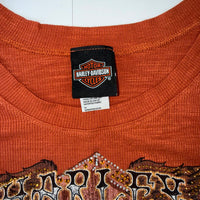 Harley-Davidson Rhinestone Eagle Graphic Dolman T-Shirt – Size S