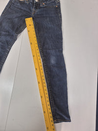 True Religion Skinny Jeans Dark Wash Flap Pocket Denim Size UK 8