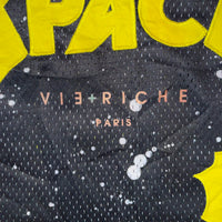 Vie+Riche Paris “SPACE” #8 Mesh Jersey XXL Black Streetwear Oversized Y2K Graphic Shirt