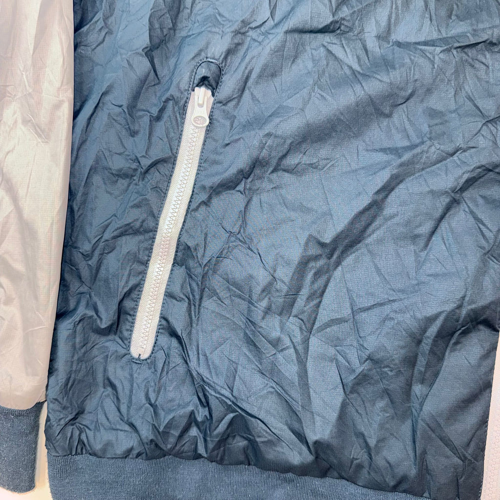 Nike Windrunner Jacket Hooded Windbreaker Grey Black