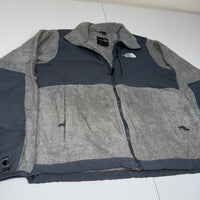 The North Face Denali Fleece Jacket Grey Navy Full Zip Womens Size S